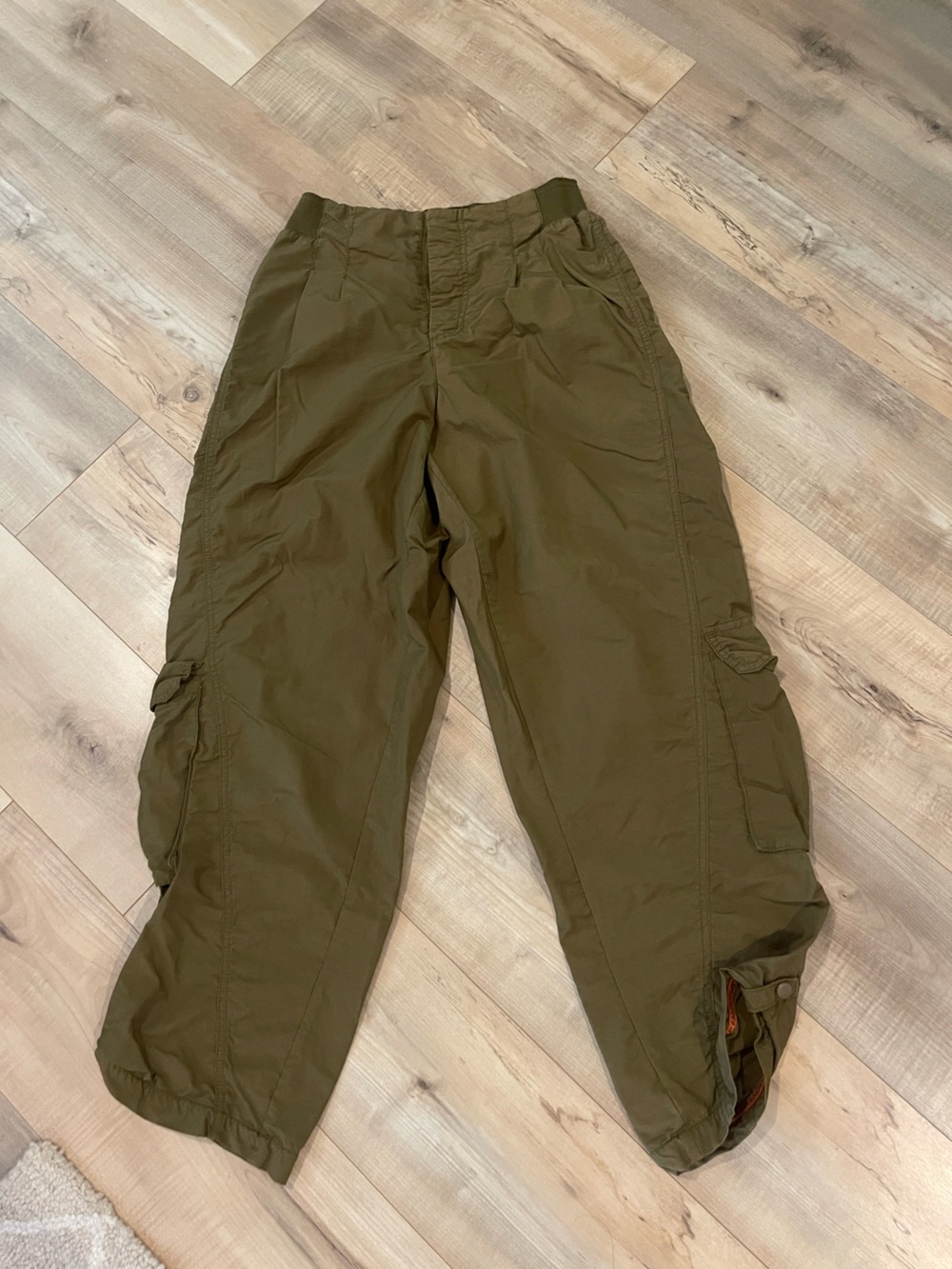 Free People Olive Cargo Utility Pants